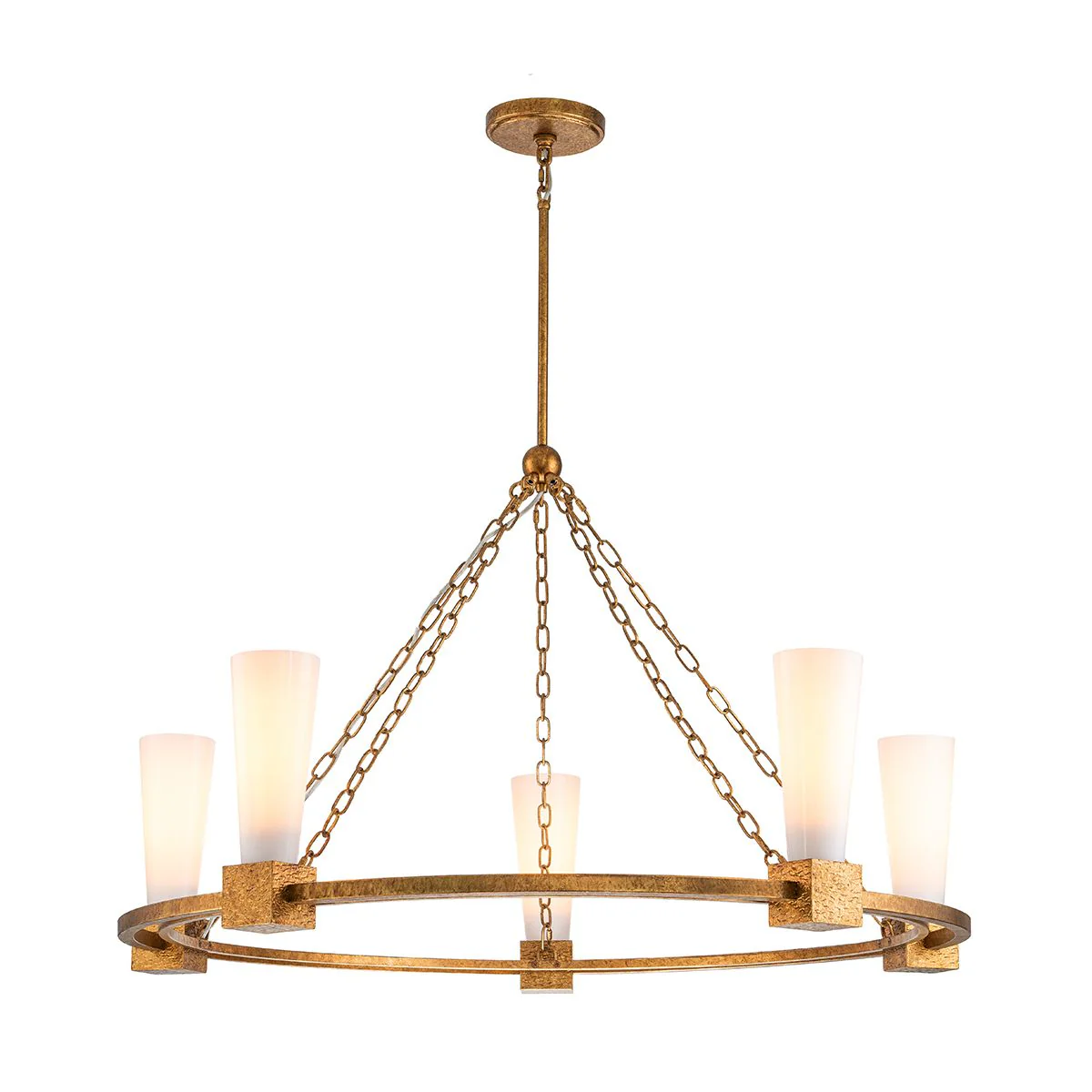 Kristy 3/4/5 lt Chandelier - Distressed Gold - Image 3