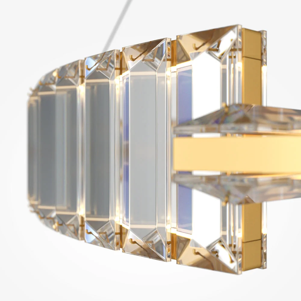 Krone Crystal Ceiling Light - Gold Finish - Image 2