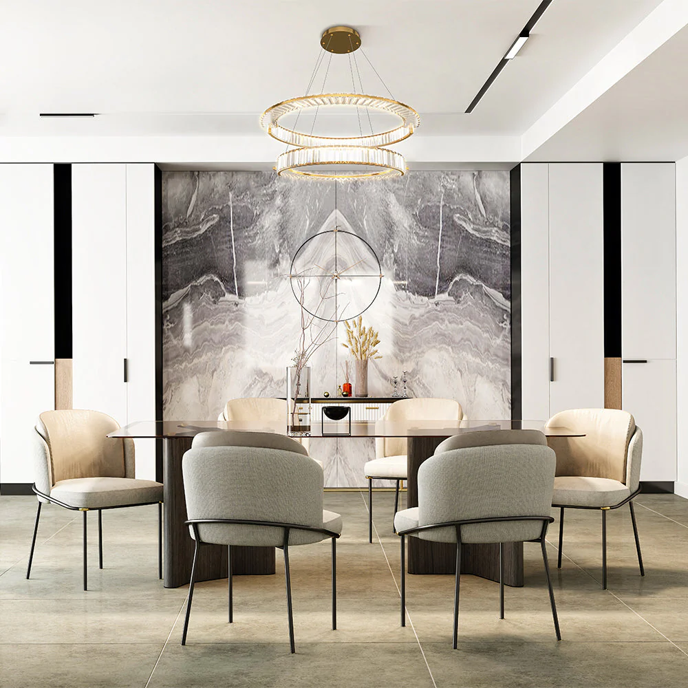Krone Crystal Ceiling Light - Gold Finish - Image 5
