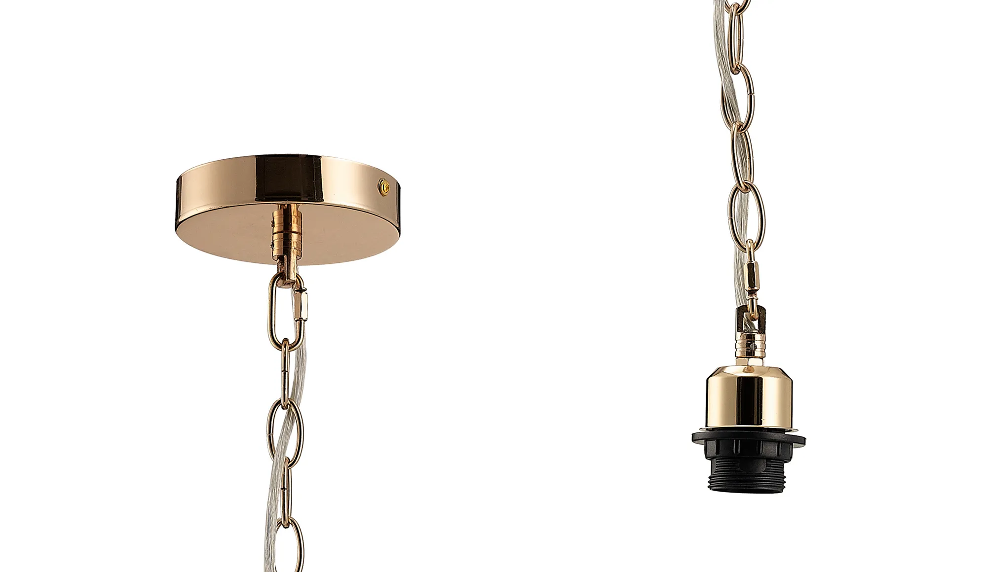 Kudo 12cm Electrical 1 Light Pendant Suspension Kit E27 (Maximum Load 5kg)- Various Finishes