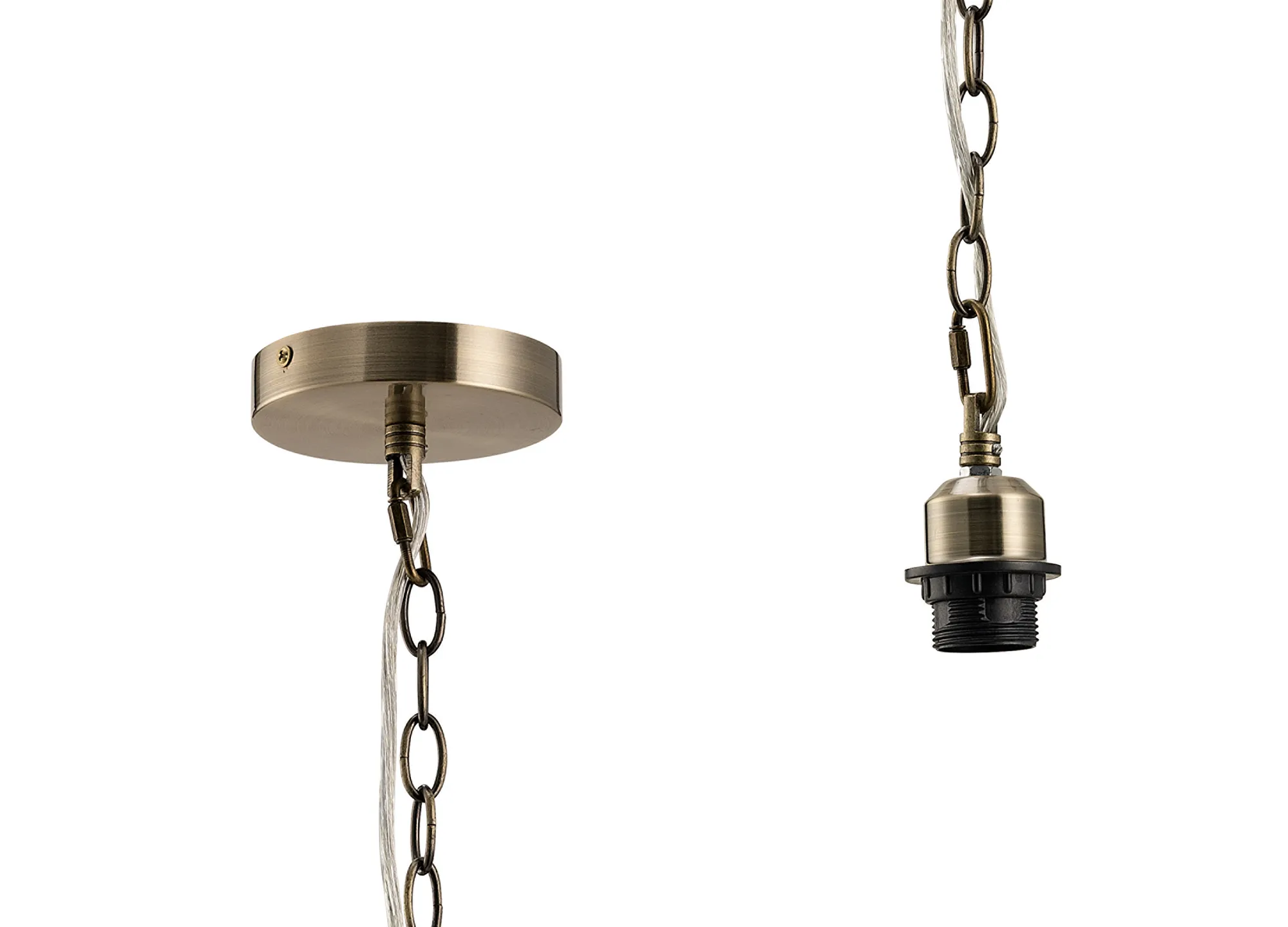 Kudo 12cm Electrical 1 Light Pendant Suspension Kit E27 (Maximum Load 5kg)- Various Finishes - Image 14