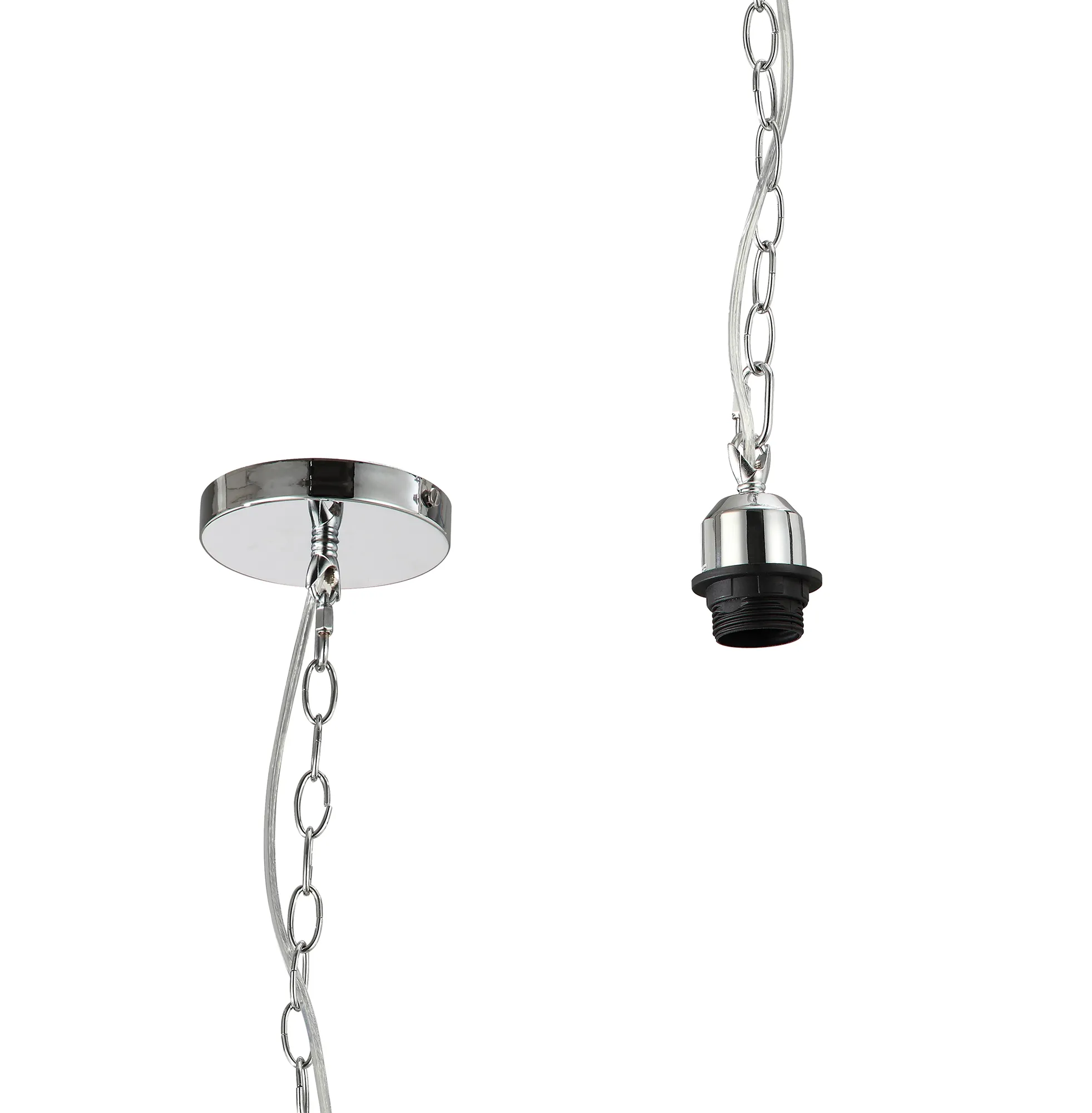 Kudo 12cm Electrical 1 Light Pendant Suspension Kit E27 (Maximum Load 5kg)- Various Finishes - Image 4