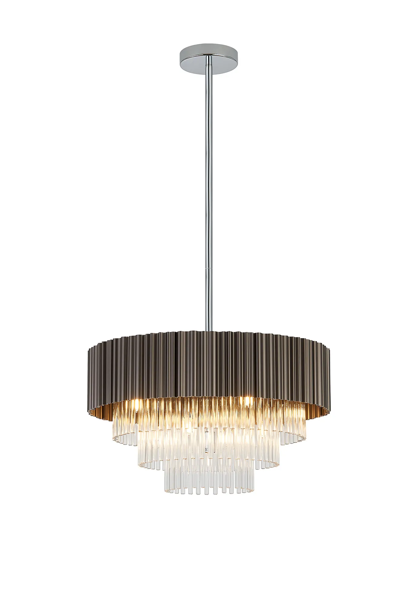 Kyabram Fixed Pendant, 4/9/11 Light G9- Oxidised Coffee/ Grey Finishes - Image 4