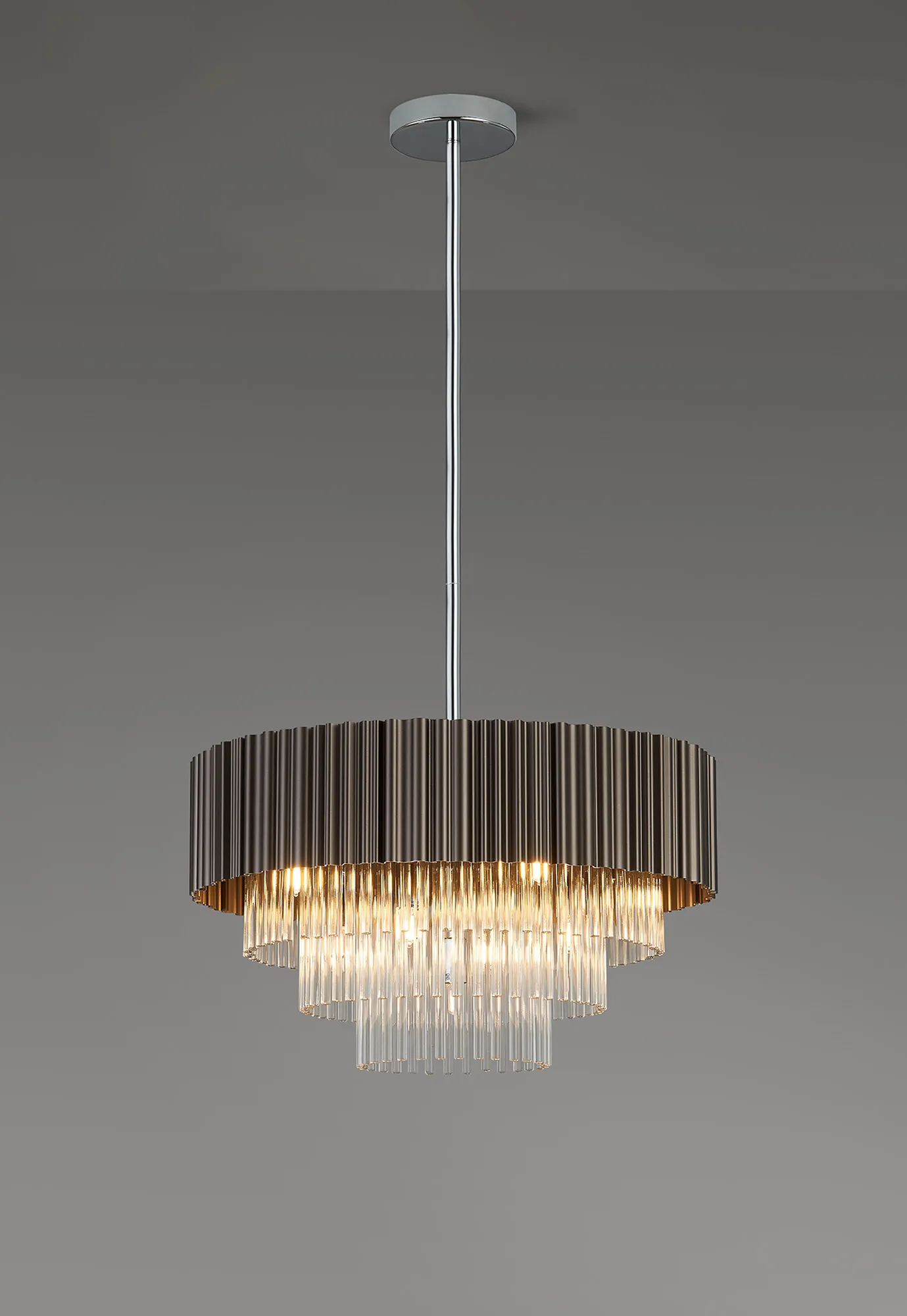 Kyabram Fixed Pendant, 4/9/11 Light G9- Oxidised Coffee/ Grey Finishes - Image 5