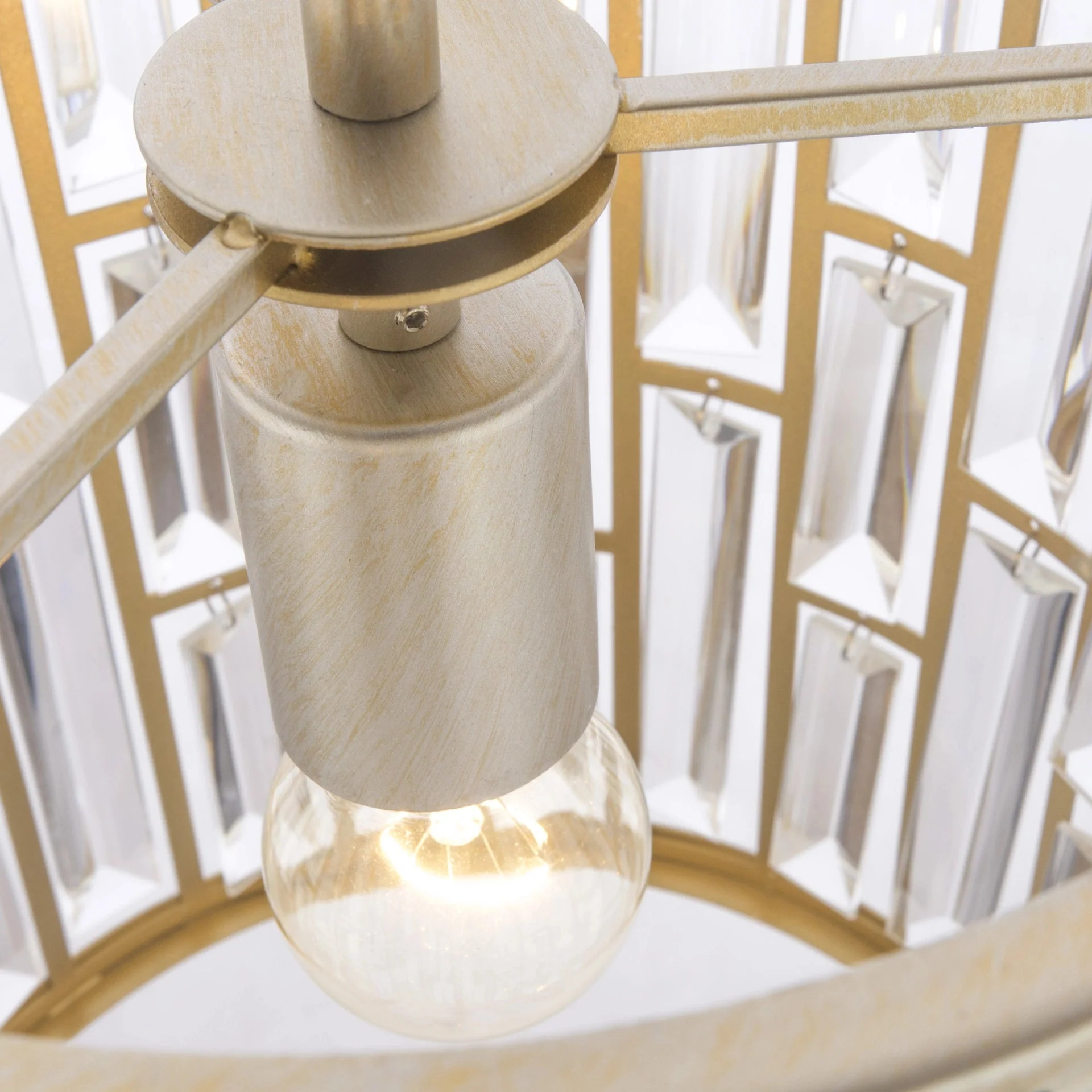 Kyiv 1Lt Crystal Pendant Light - Champagne Finish - Image 3