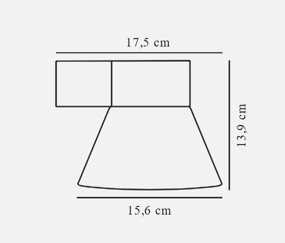 Kyklop Cone Wall light- Rusty/ Black Finish - Image 2