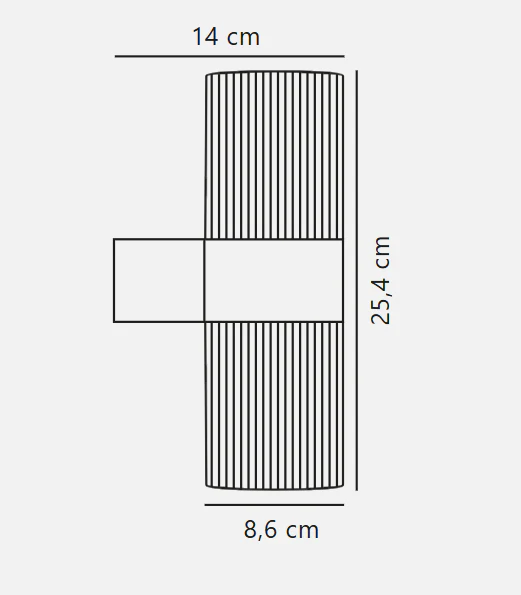Kyklop Ripple Wall light- Black/ Rusty Finish - Image 6