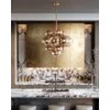 Kyoto 13Lt Chandelier - Brass Plated Glass - Image 2