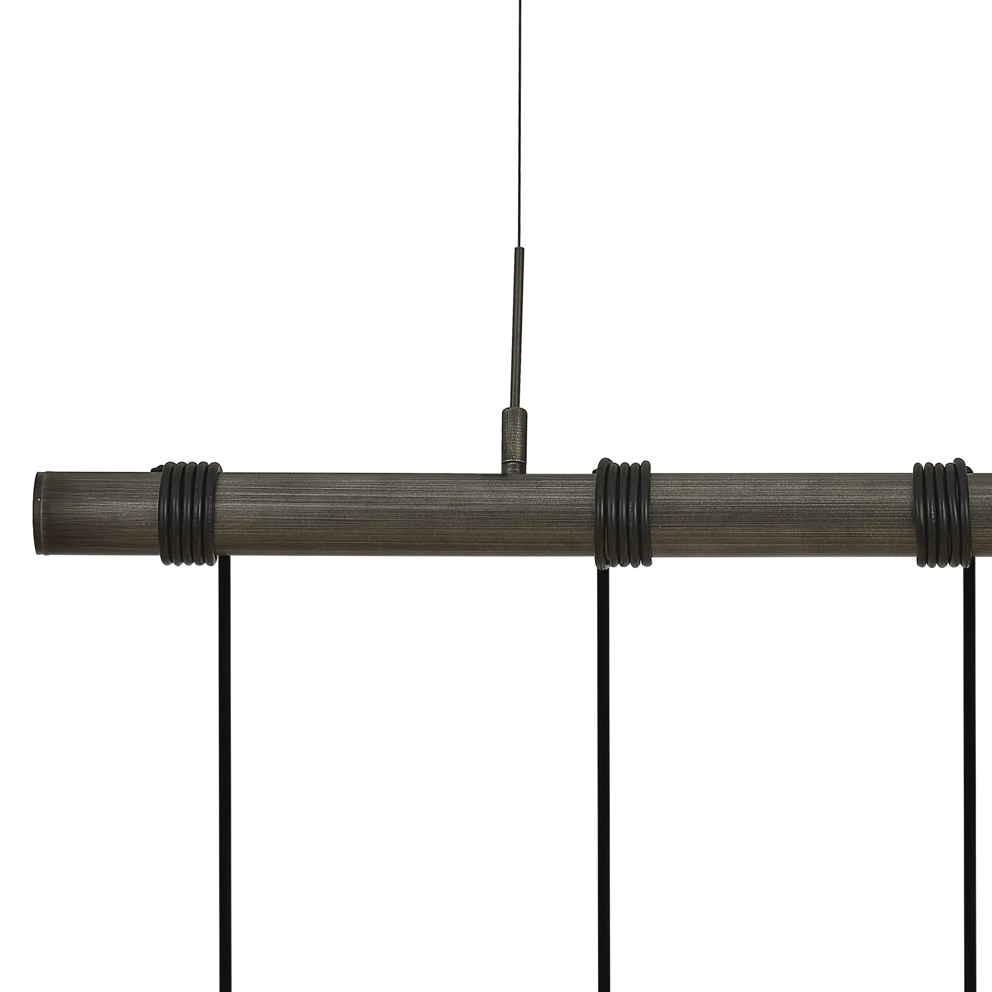 Kyoto 3/4/6/10Lt  Linear Pendant (FRAME ONLY)- Painted Matt Bronze/ Pewter Finishes - Image 20
