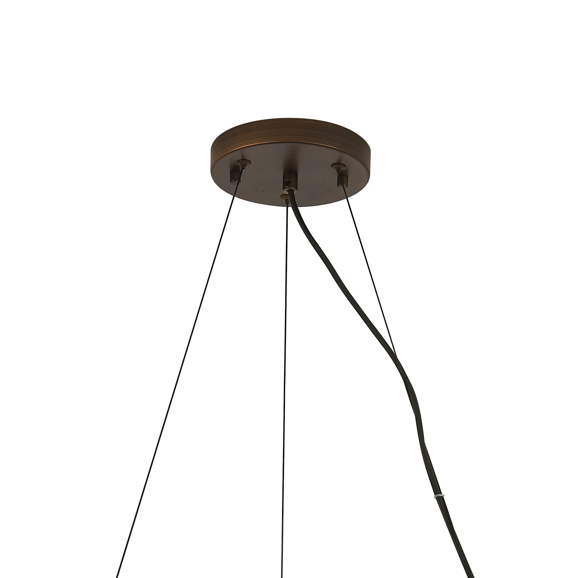 Kyoto 6/8/9/12Lt Ring/ Square Pendant (FRAME ONLY)- Painted Matt Bronze/ Pewter Finishes - Image 11