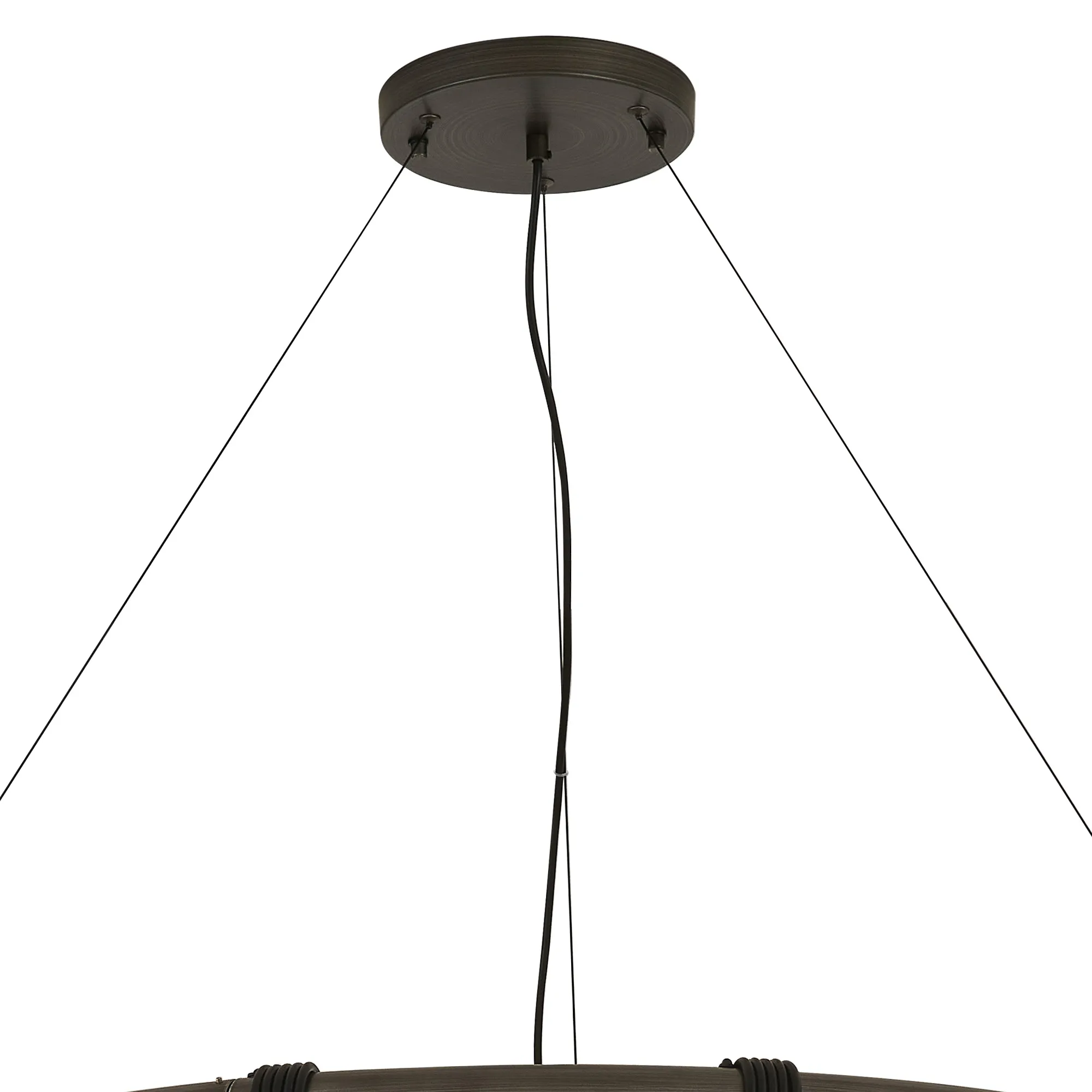 Kyoto 6/8/9/12Lt Ring/ Square Pendant (FRAME ONLY)- Painted Matt Bronze/ Pewter Finishes - Image 23