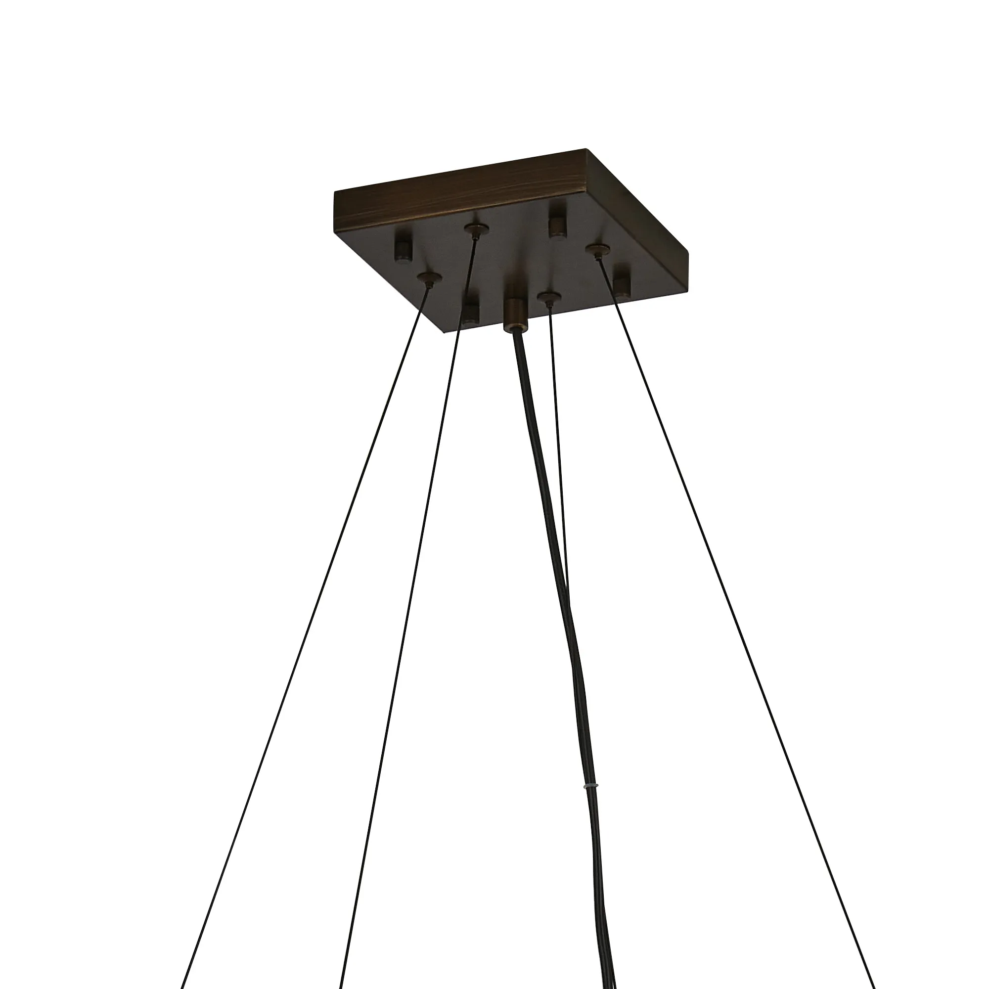 Kyoto 6/8/9/12Lt Ring/ Square Pendant (FRAME ONLY)- Painted Matt Bronze/ Pewter Finishes - Image 26