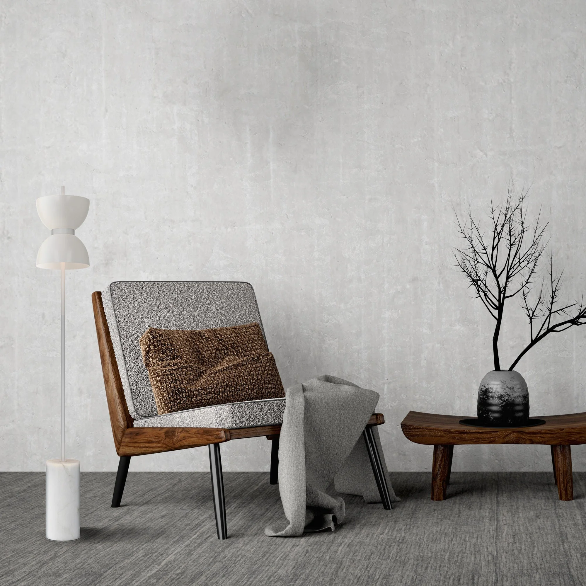 Kyoto Floor lamp Integrated LED - Various Finishes - Image 16
