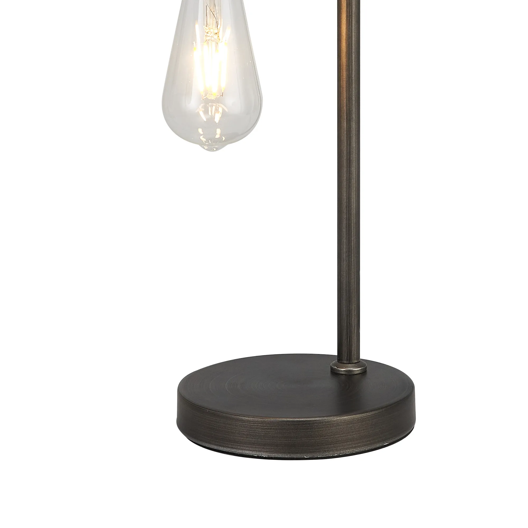 Kyoto Table Lamp Without Shade, 1 x E27- Painted Matt Bronze/ Pewter Finishes - Image 6