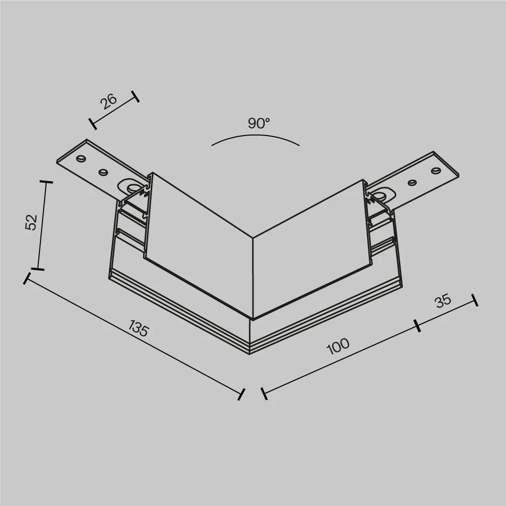 L-connector Exility surface-mounted - Image 8