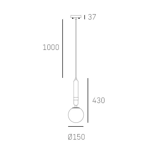 La Spezia Pendant Black/Brass-Finish - Image 3