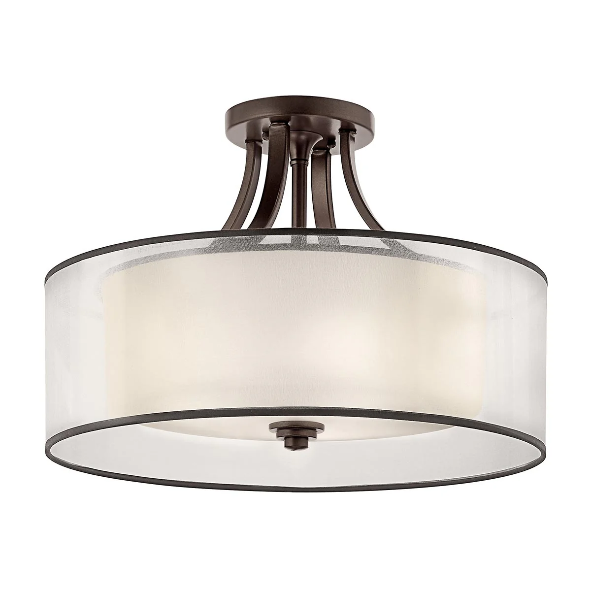 Lacey 3/4Lt Small Semi-Flush - Mission Bronze/Antique Pewter - Image 4