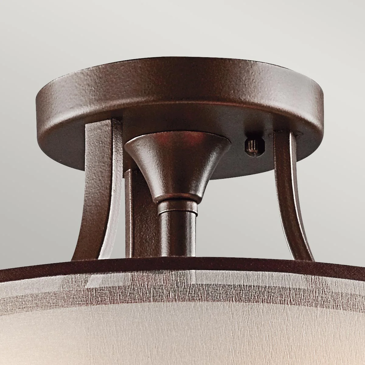 Lacey 3/4Lt Small Semi-Flush - Mission Bronze/Antique Pewter - Image 5