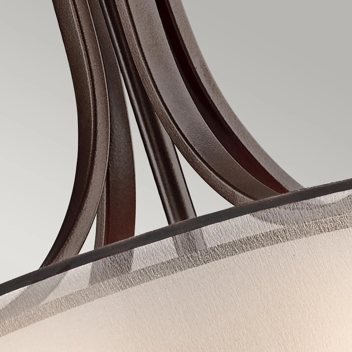 Lacey 4 Light Large Pendant - Antique Pewter/Mission Bronze - Image 8