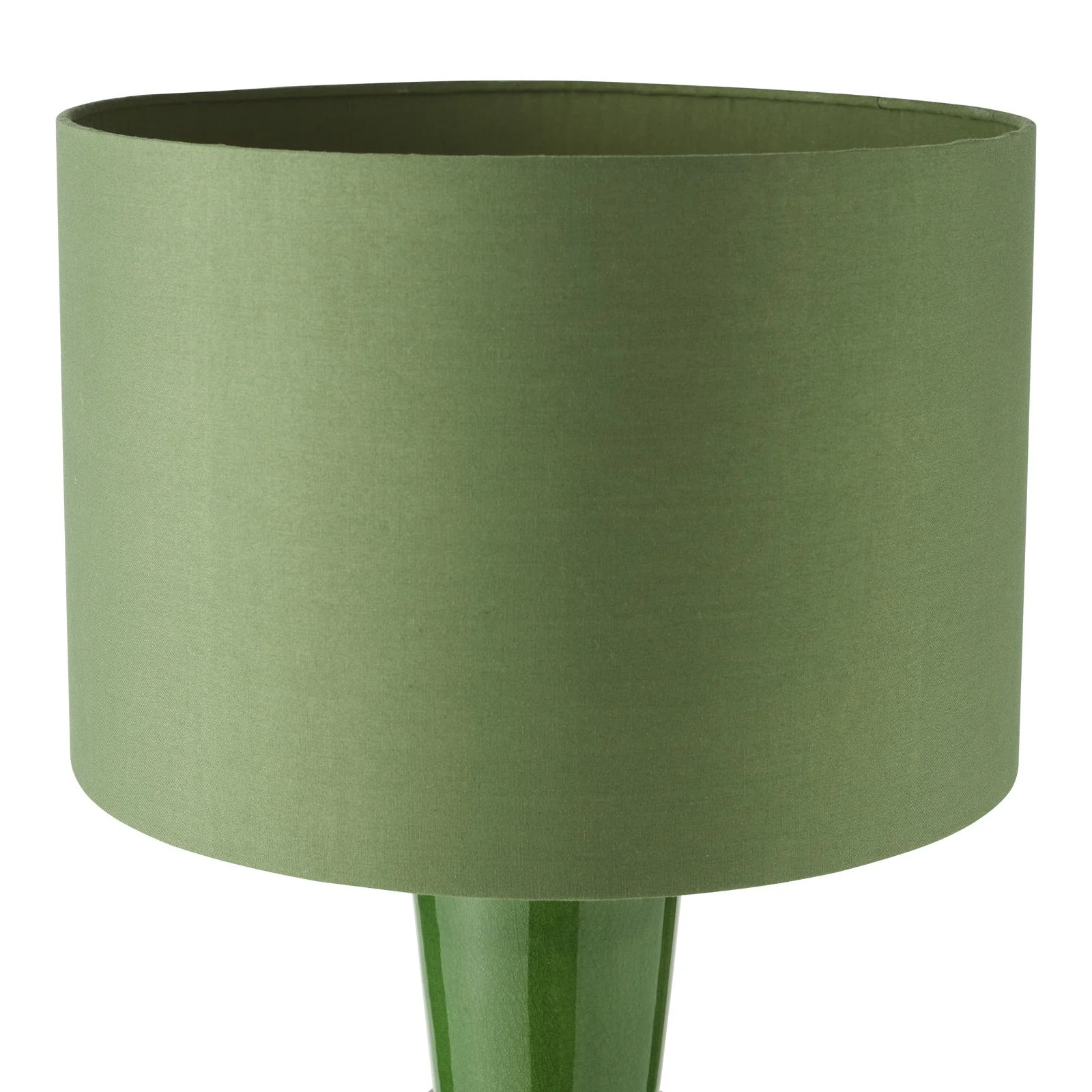 Lagle Table Lamp- Green and Antique Brass With Shade - Image 3