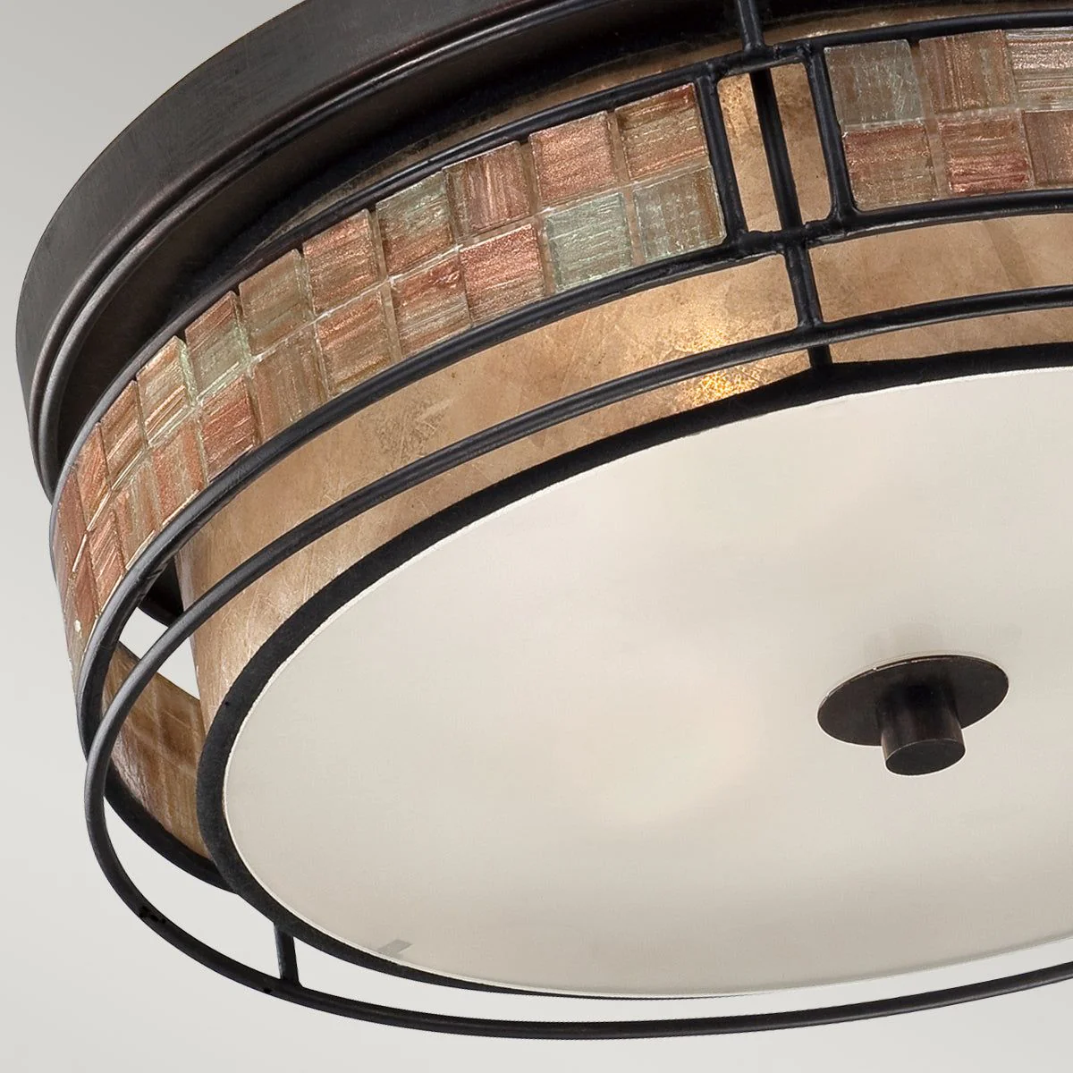 Laguna 3lt Flush Ceiling Light - Renaissance Copper Finish - Image 2