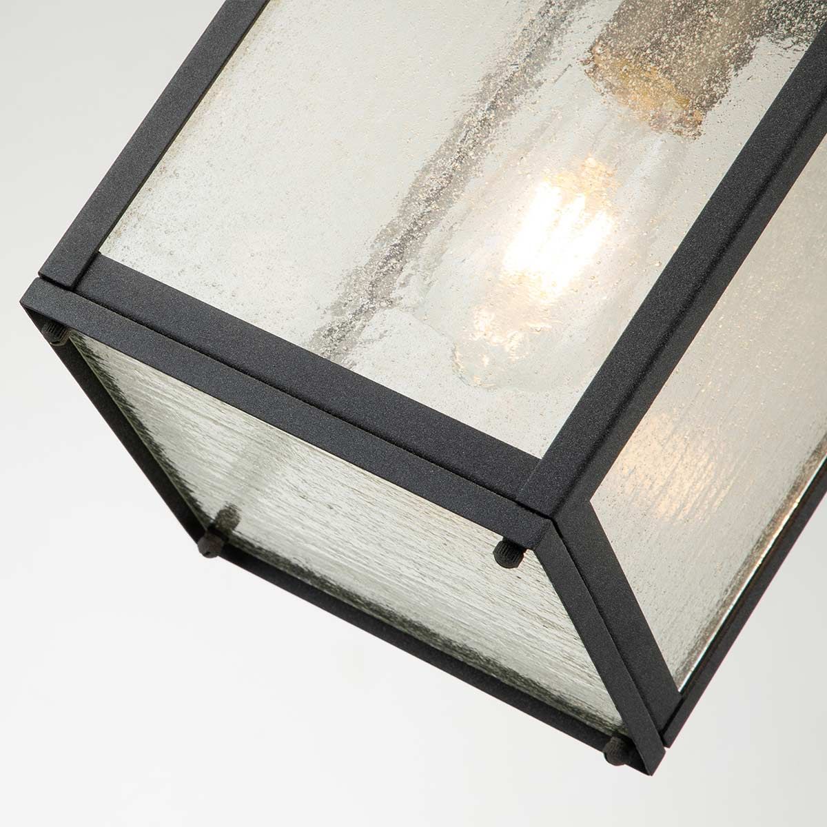 Lahden 1 Light Chain Lantern - Weathered Zinc IP44 E27 - Image 3