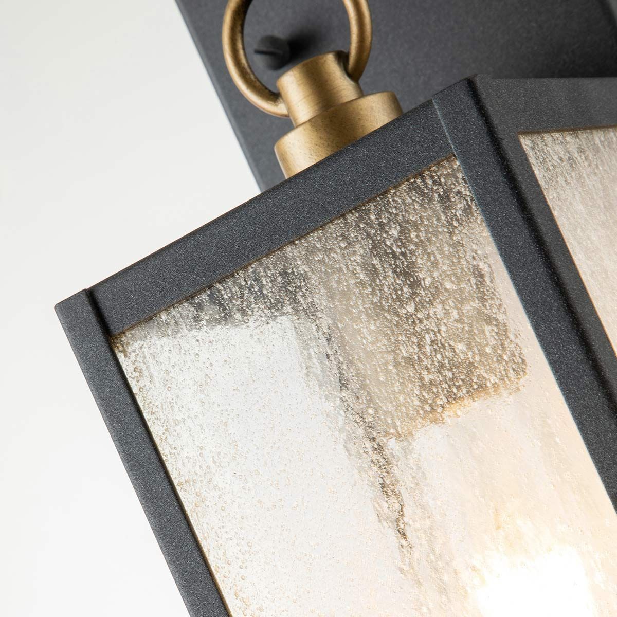 Lahden 1 Light Small/Medium Outdoor Wall Lantern - Weathered Zinc E27 IP44 - Image 4