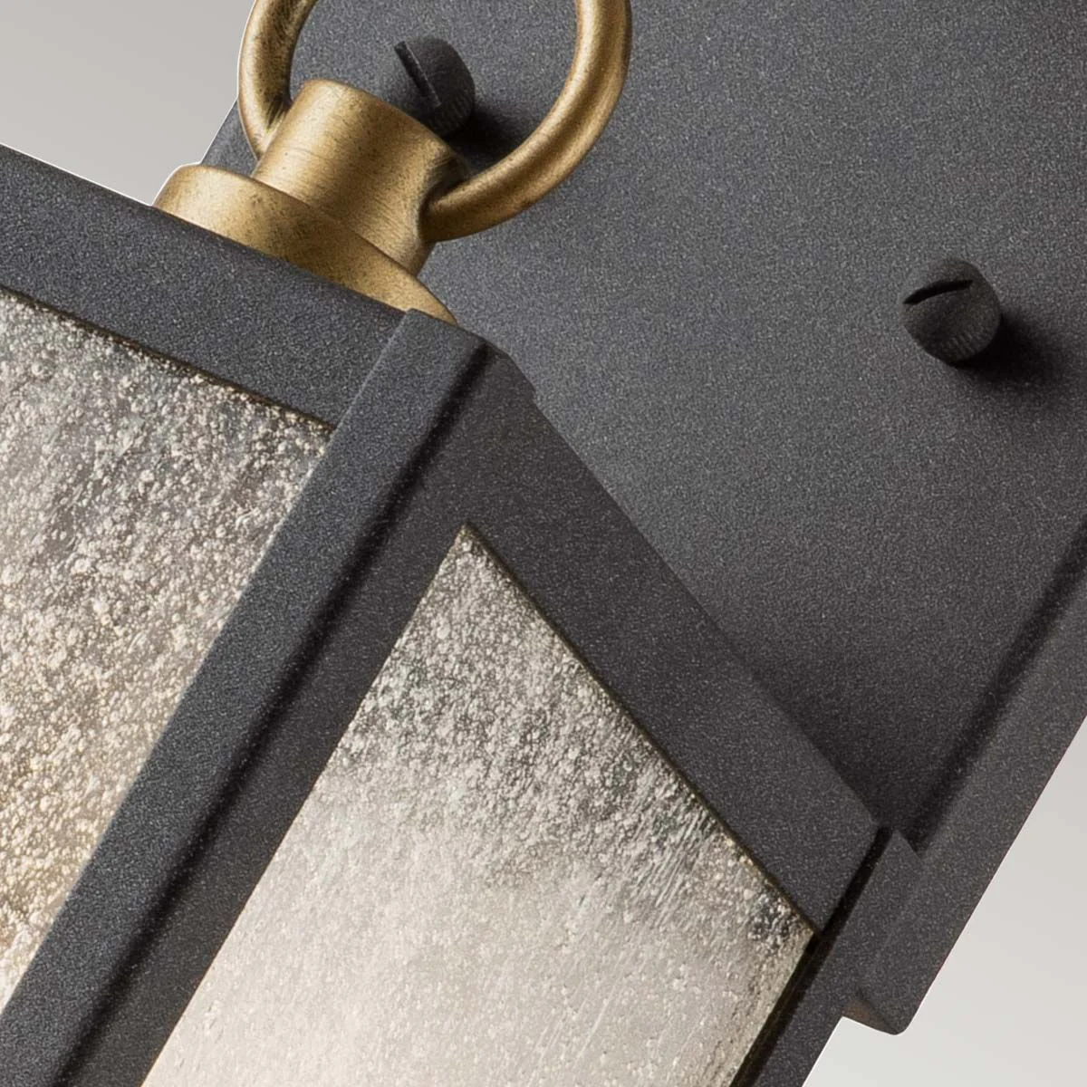 Lahden 1 Light Small/Medium Outdoor Wall Lantern - Weathered Zinc E27 IP44 - Image 6