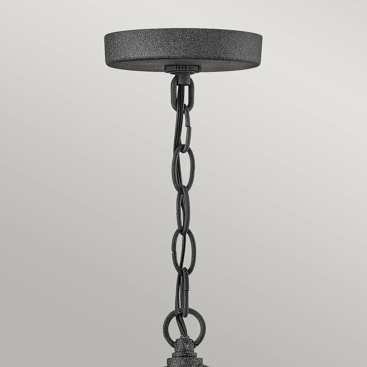 Lakehouse 1/6Lt Chain Lantern - Aged Zinc with Driftwood Grey IP44 E27 - Image 3