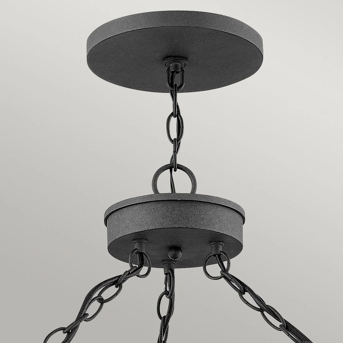 Lakehouse 1/6Lt Chain Lantern - Aged Zinc with Driftwood Grey IP44 E27 - Image 8