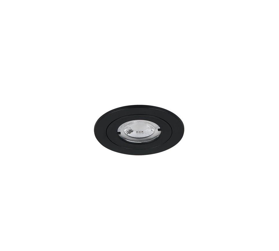 Lamont 3000K/4000K Recessed Ceiling Light- Black/ White Finish - Image 2