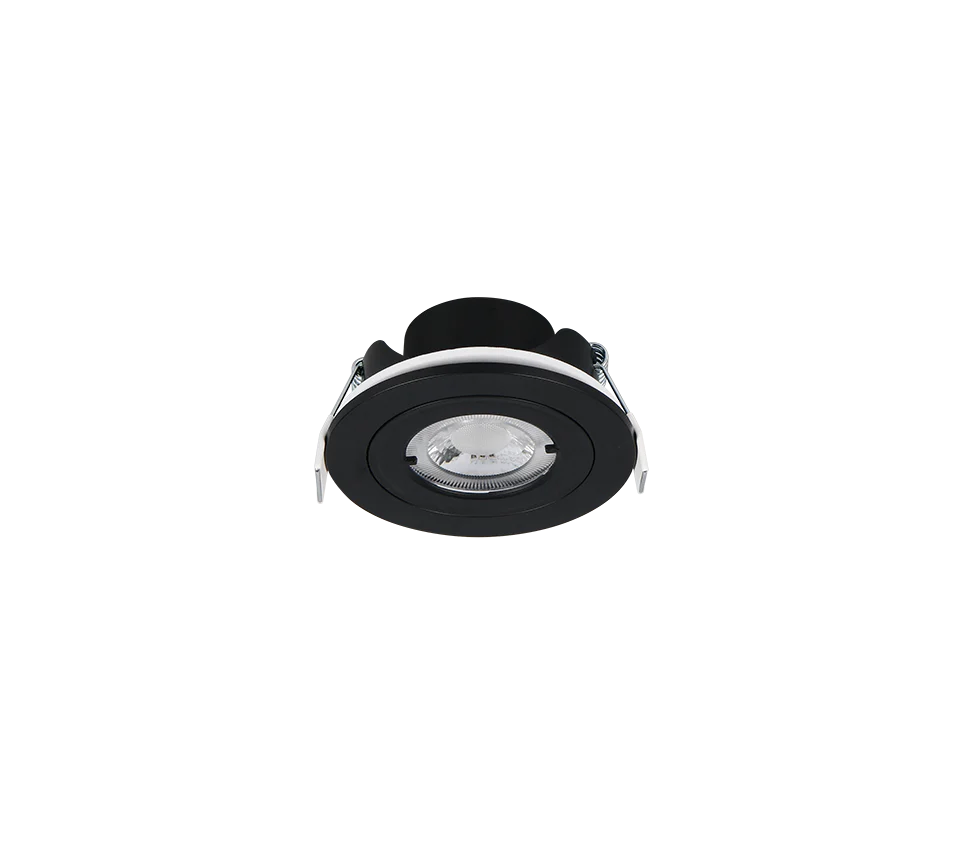 Lamont 3000K/4000K Recessed Ceiling Light- Black/ White Finish - Image 5