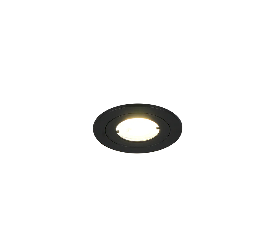 Lamont 3000K/4000K Recessed Ceiling Light- Black/ White Finish - Image 7
