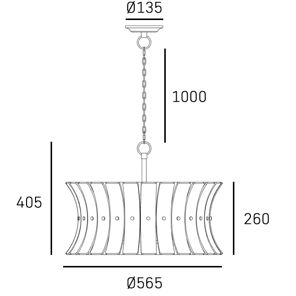 Lancaster Hanging Ceiling Light - Image 2