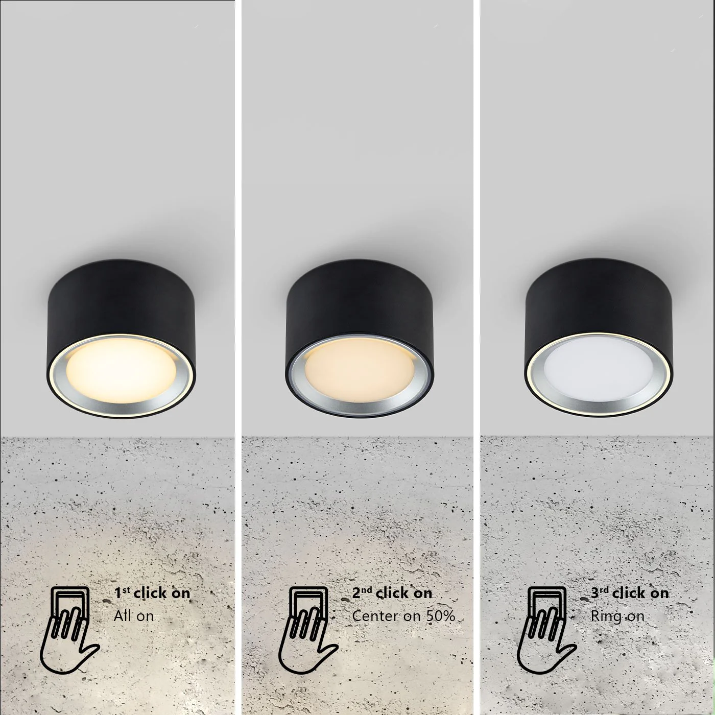 Landon 8'/ 14'Bathroom Light- Black/ White - Image 8