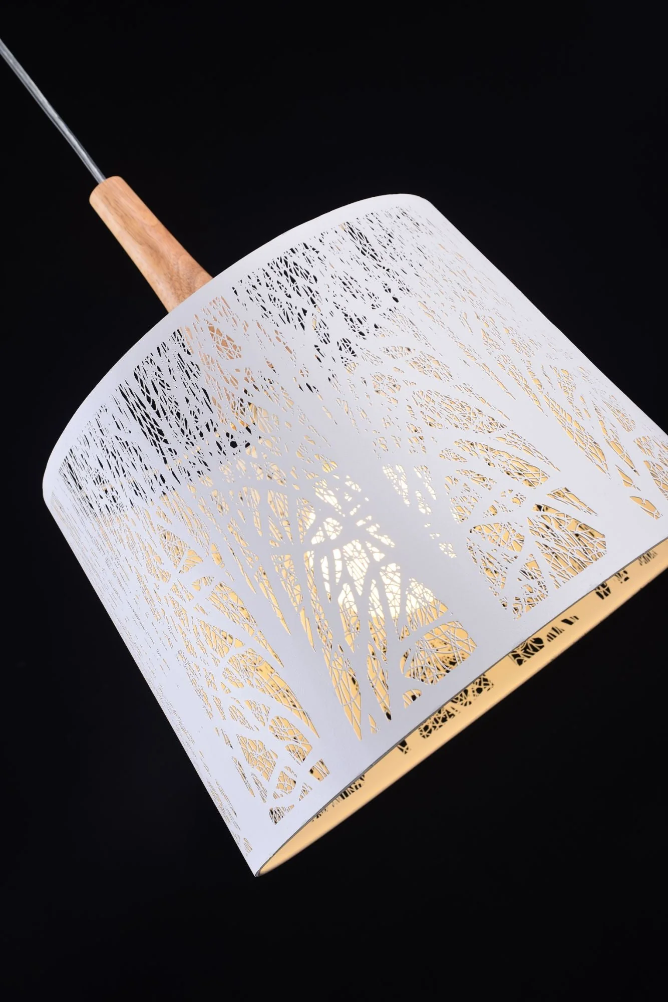 Lantern Pendant Light White - Finish - Image 4