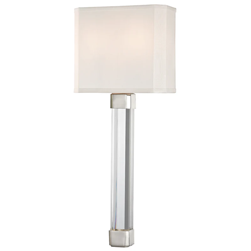 Larissa 2Lt Wall Sconce - Nickel/Brass - Image 2