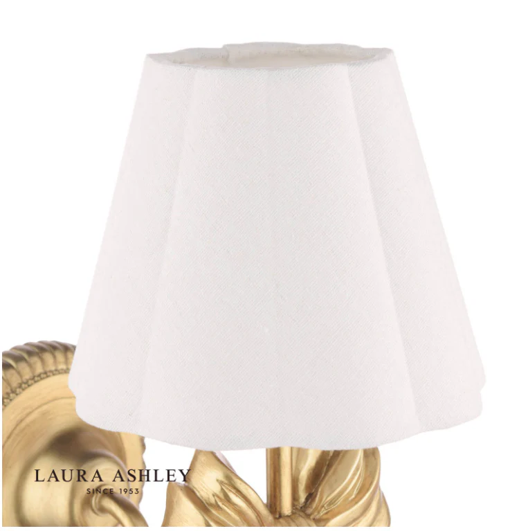 Larkfield Wall Light Antique Gold With Shade - Image 2