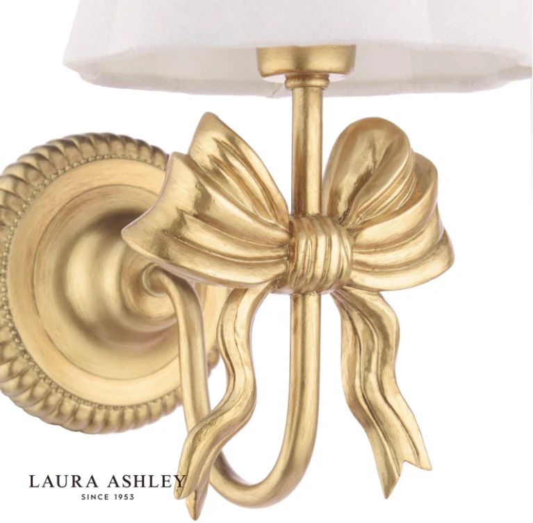 Larkfield Wall Light Antique Gold With Shade - Image 3
