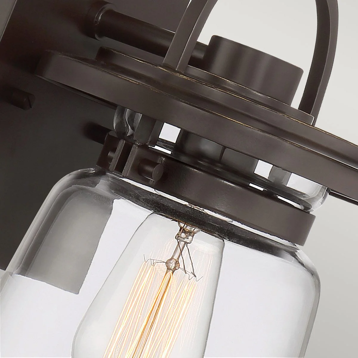 Lasalle 1 Light Small/Medium/Large Outdoor Wall Lantern - Western Bronze E27 IP44 - Image 5