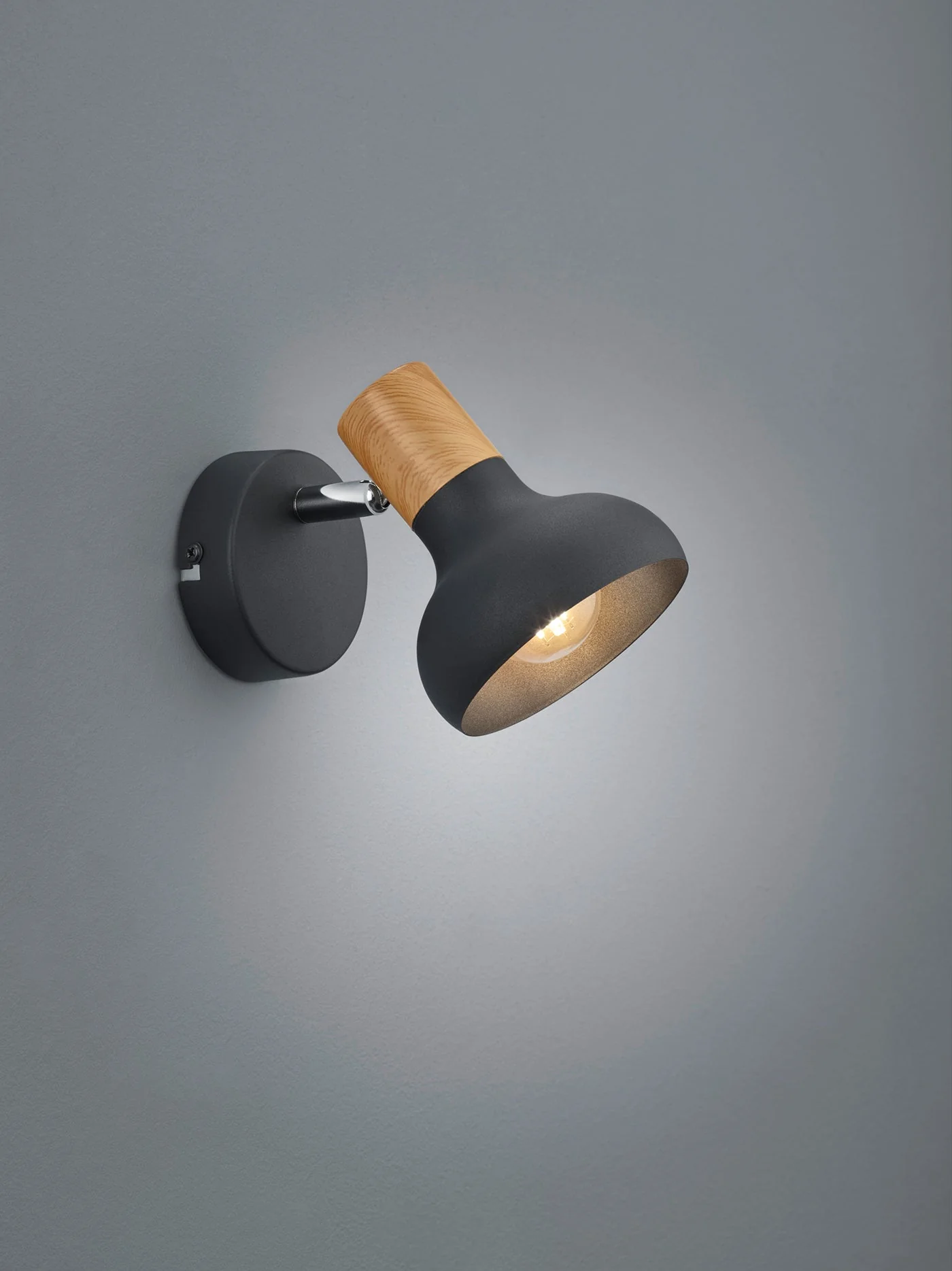 Latika Wall/Ceiling Spotlight - White/Black - Image 4