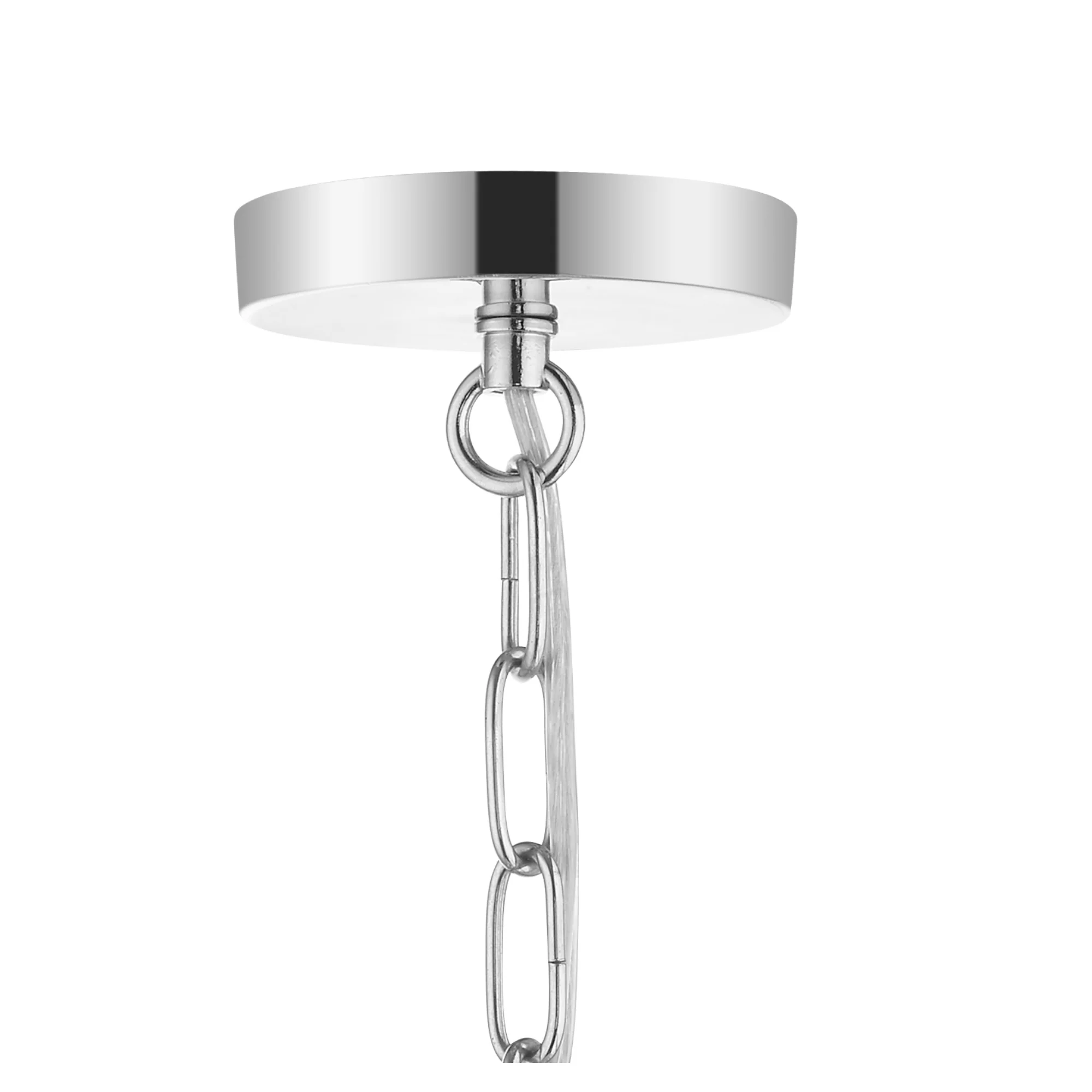 Laura 3/5Lt Oval Centre Ceiling Light- Polished Chrome Finish - Image 6