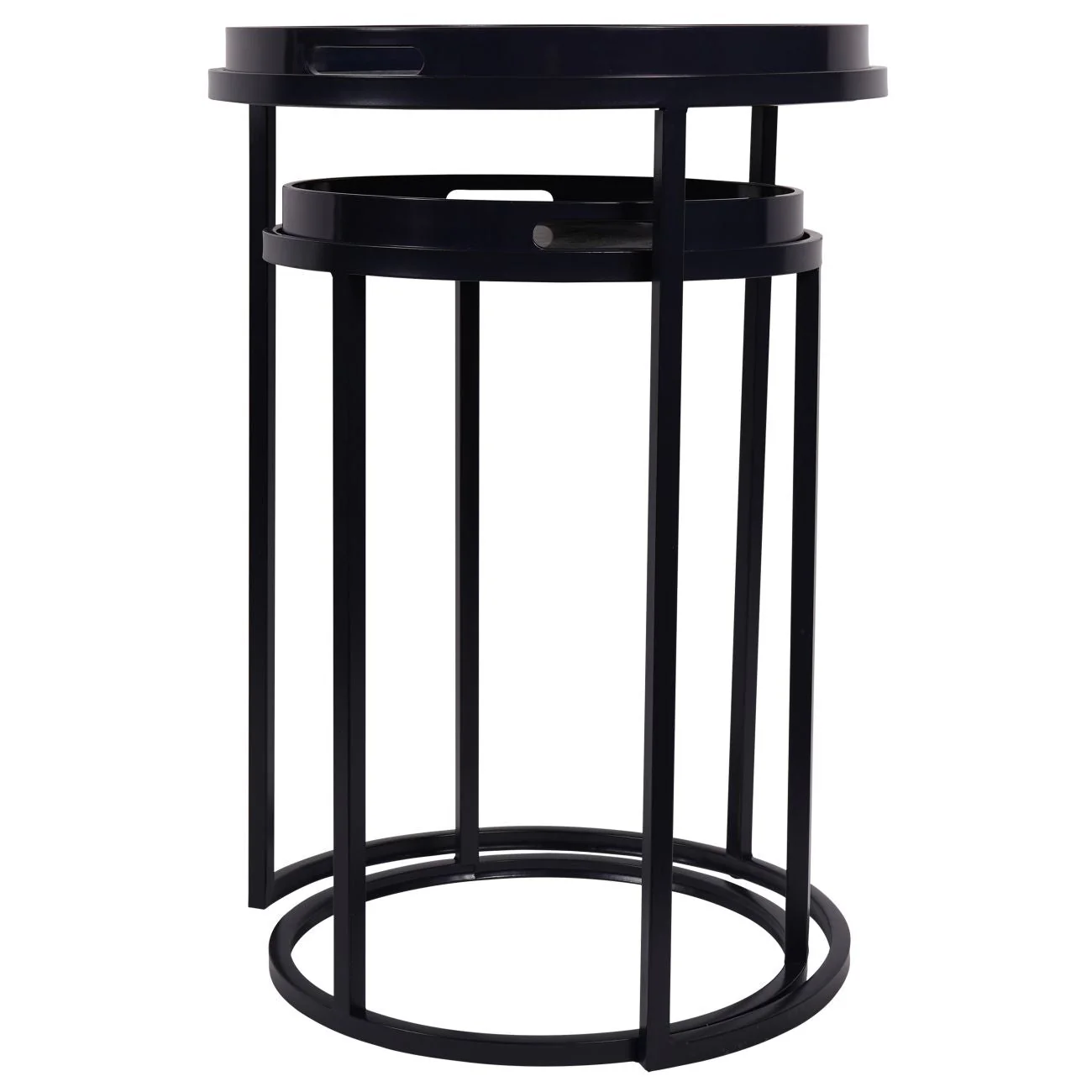 Belvedere Peacock Set Of 2 Side Tray Tables - Image 2