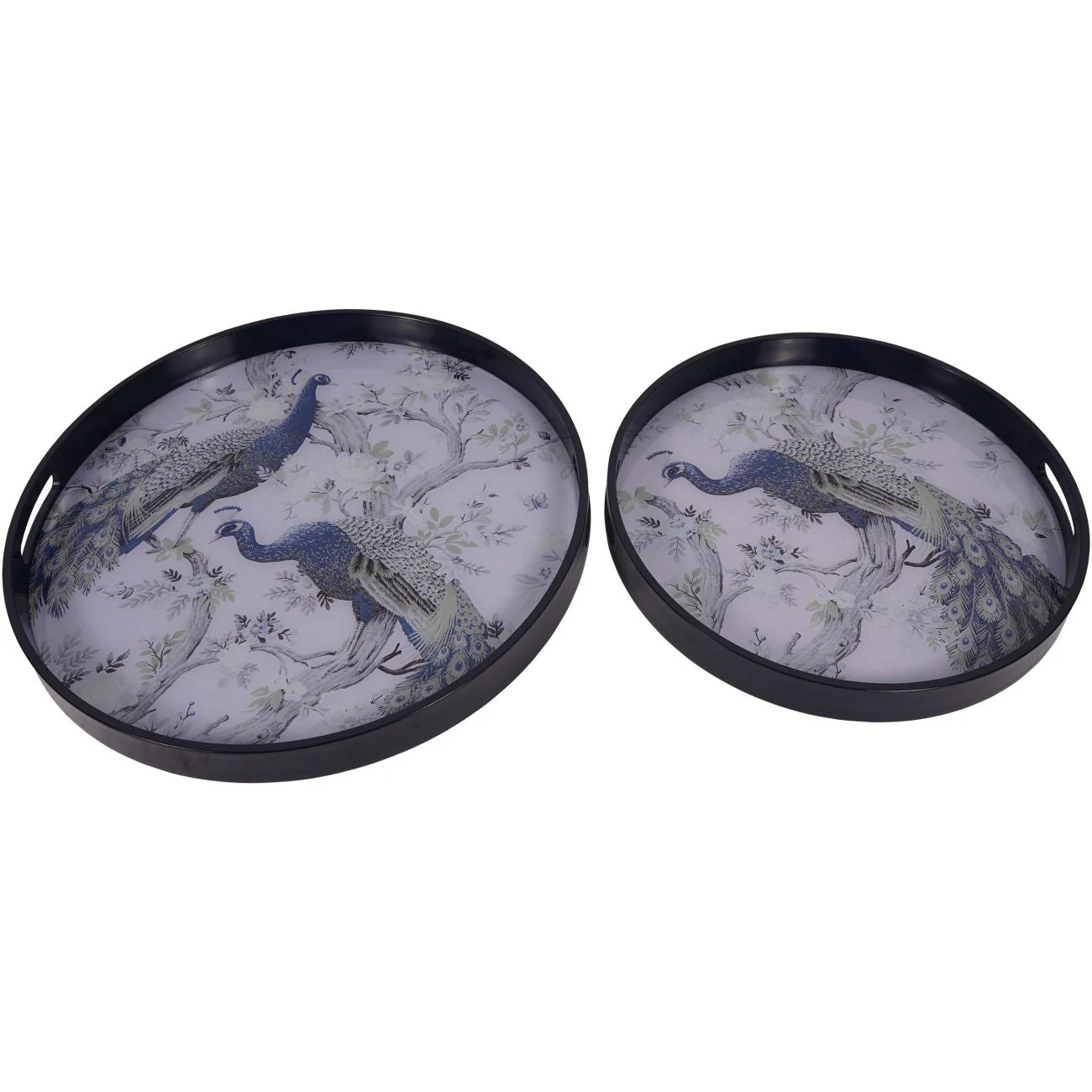 Belvedere Peacock Set Of 2 Trays - Image 2
