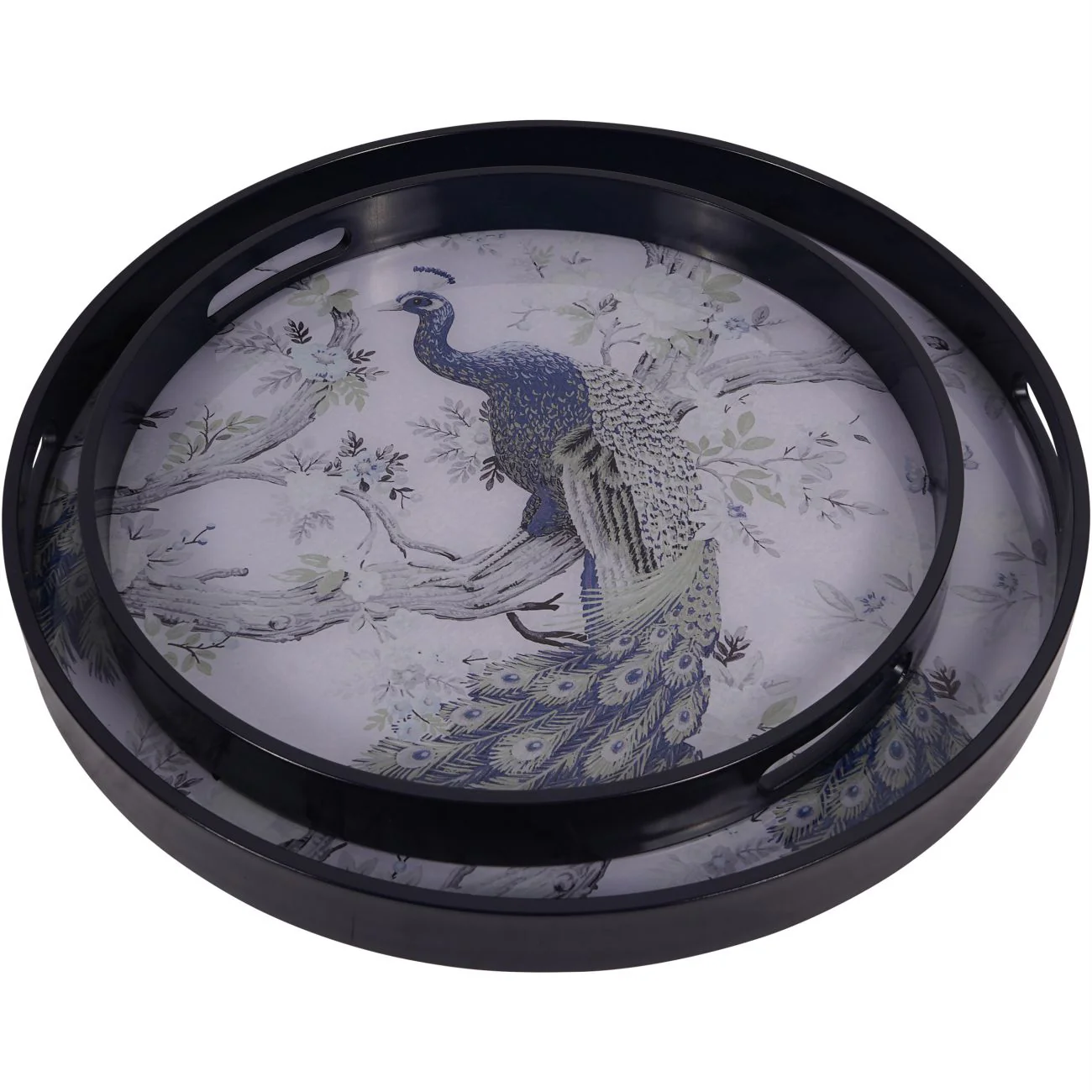 Belvedere Peacock Set Of 2 Trays - Image 3