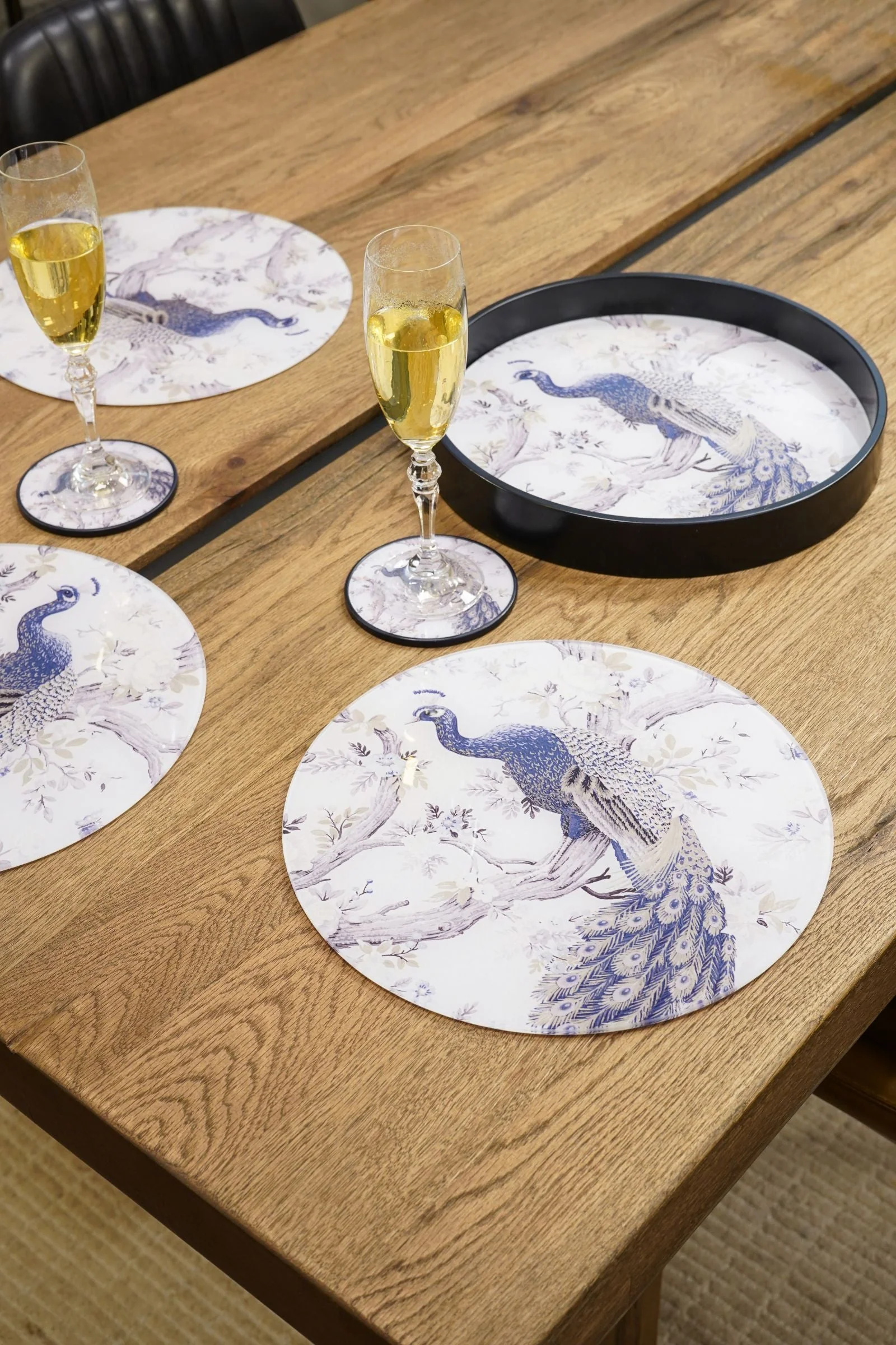 Belvedere Peacock Set Of 4 Placemats - Image 5