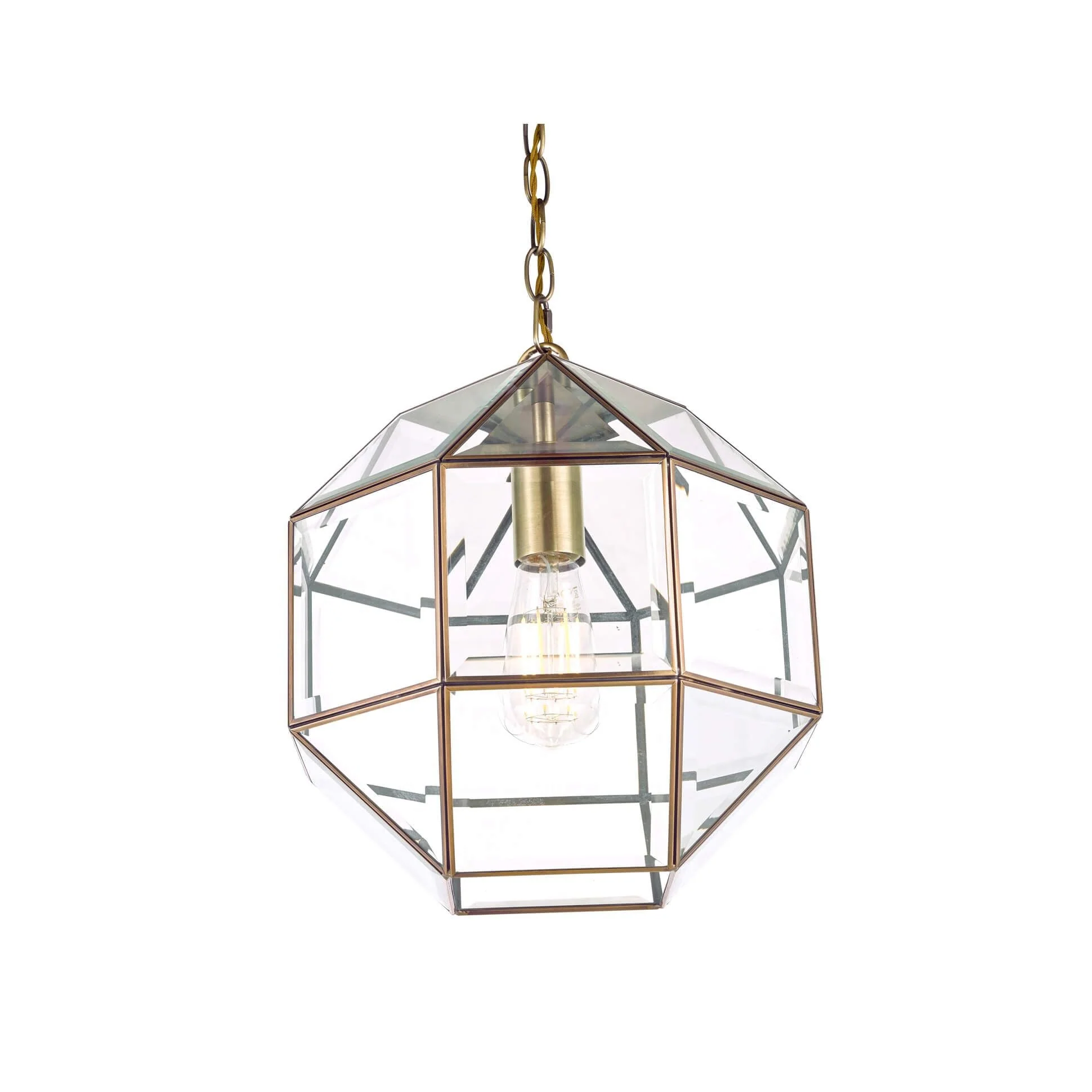 Blackwell Pendant Antique Brass Glass - Image 3