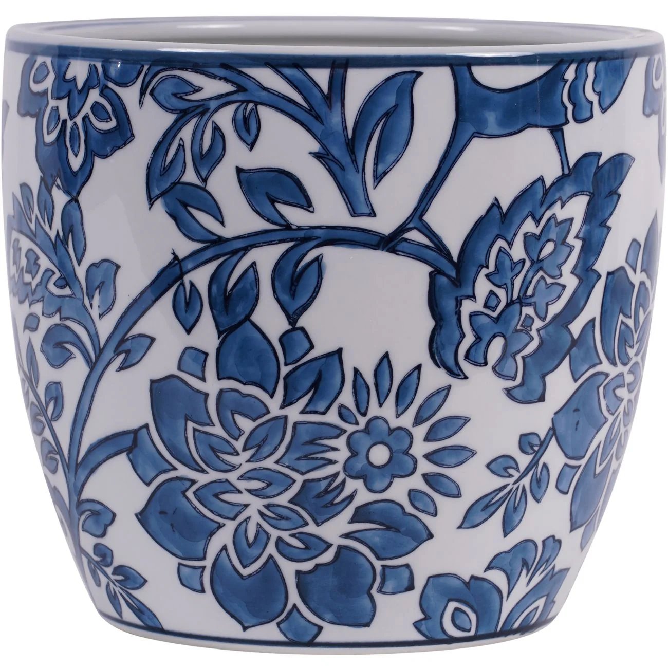 Blue and White Adain Porcelain Planter - Large/Small - Image 2