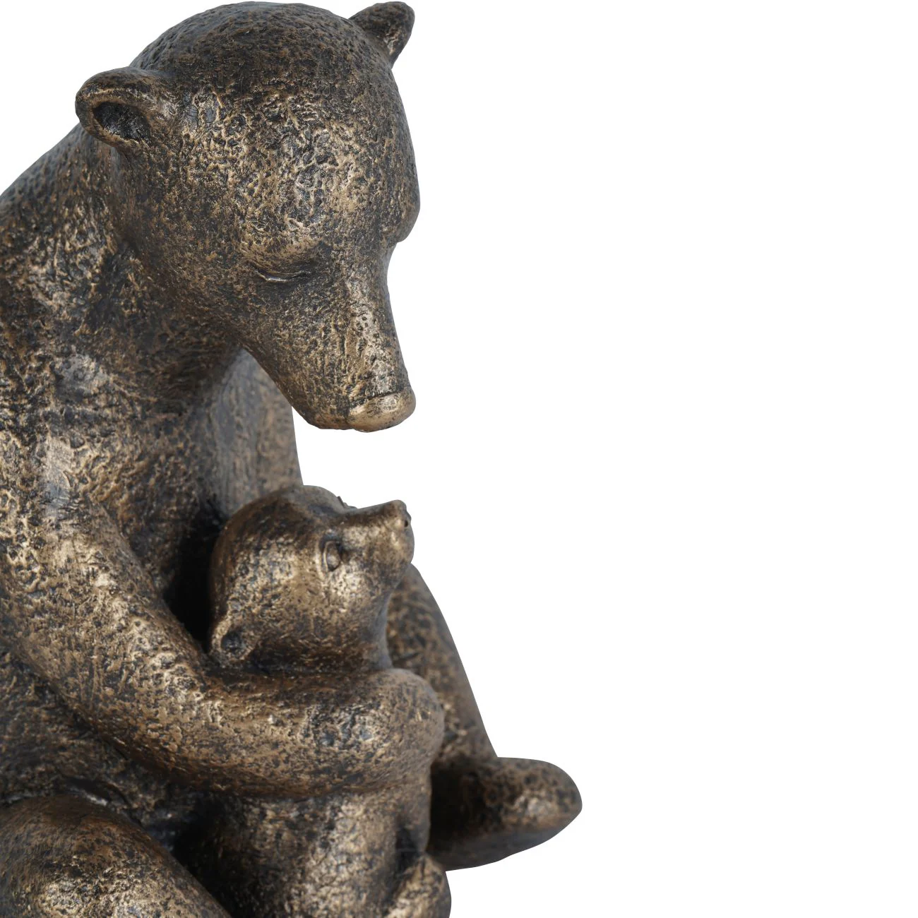 Bronze Bear with Cub Sculpture - Image 4