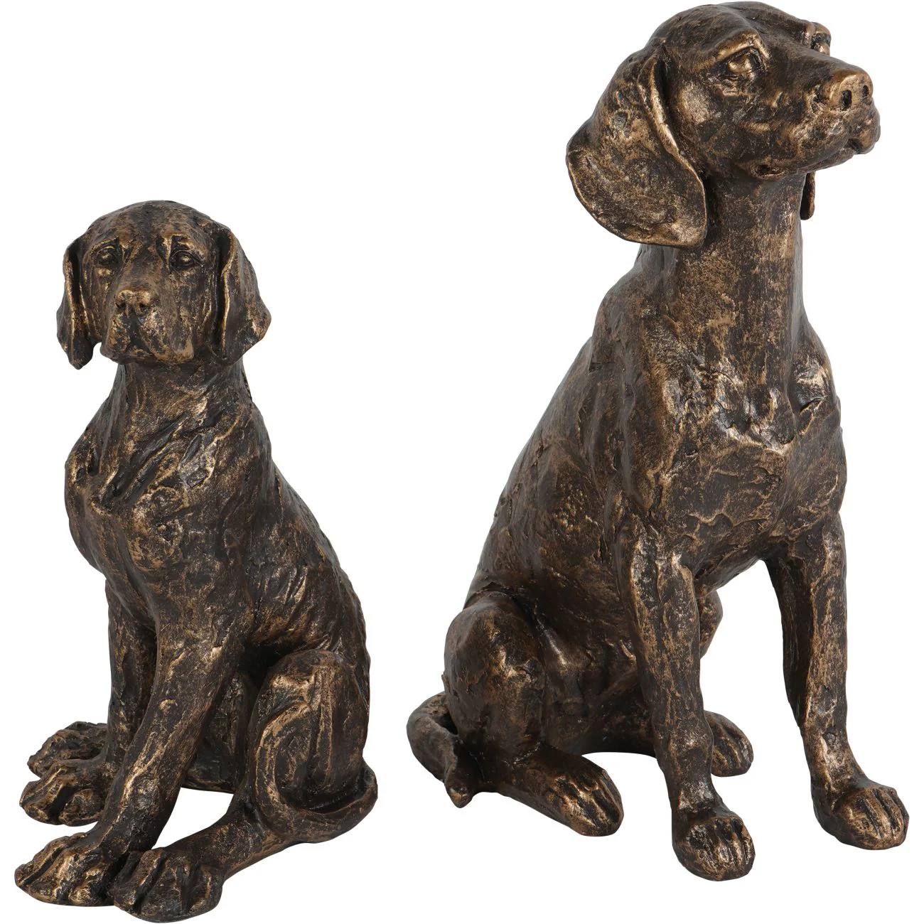 Bronze Sitting Dog Sculpture - Large/Small - Image 13